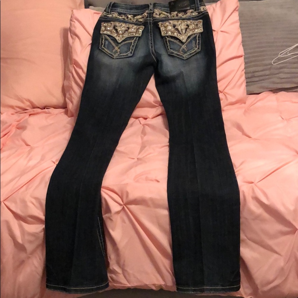 Rhinestone jeans.